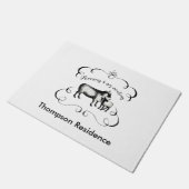 Laten we terug naar onze schapen - grappig  Boerde Deurmat (Schuin)