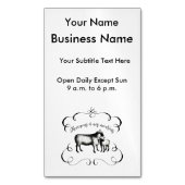 Laten we terug naar onze schapen - grappig  Boerde Magnetisch Visitekaartje