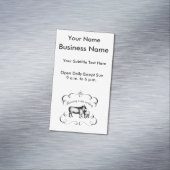 Laten we terug naar onze schapen - grappig  Boerde Magnetisch Visitekaartje (Voorbeeld)