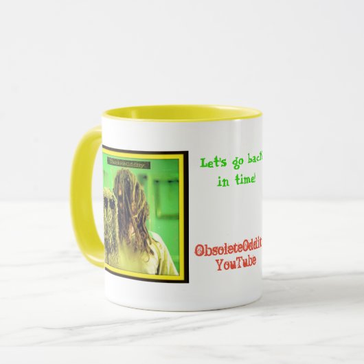 Laten we teruggaan in de tijd! Tweetone Mok (Voorkant links)