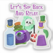 Laten we terugglippen en weggooien - Halloween Pot Sticker (Voorkant)