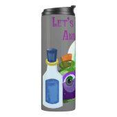 Laten we terugglippen en weggooien - Halloween Pot Thermosbeker (Gedraaid links)