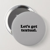 LATEN WE TExten Ronde Button 4,0 Cm (Voorkant /achterkant)