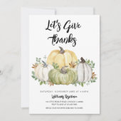 Laten we Thanksgiving-dank geven Kaart (Voorkant)