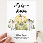 Laten we Thanksgiving-dank geven Kaart