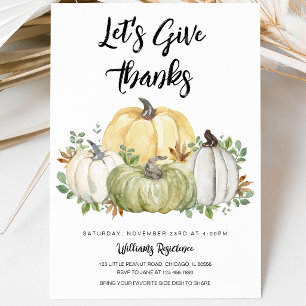 Laten we Thanksgiving-dank geven Kaart