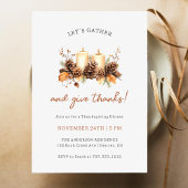 Laten we Thanksgiving Diner verzamelen Kaart