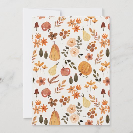 Laten we Thanksgiving dineruitnodiging verzamelen Kaart (Achterkant)