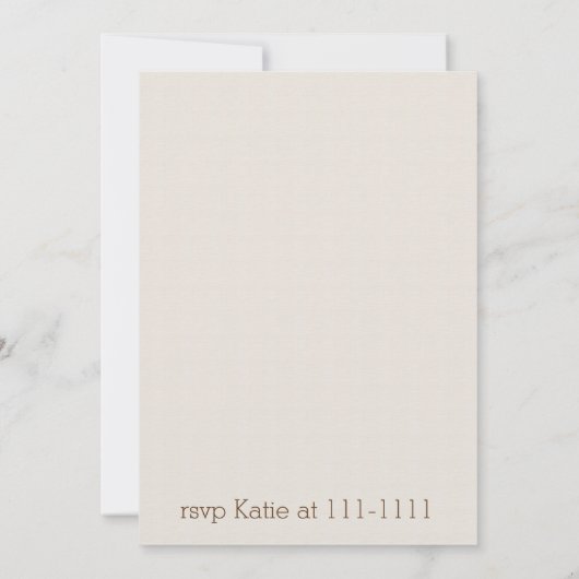 Laten we Thanksgiving uitnodigen Kaart (Achterkant)