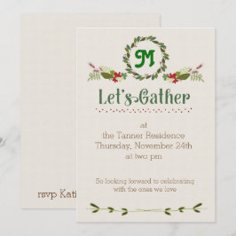 Laten we Thanksgiving uitnodigen Kaart