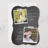 Laten we The Graduate Chalkboard Grad-feest vieren Kaart (Achterkant)