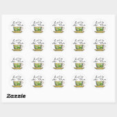 Laten we thee doen - 001 ronde sticker (Vel)