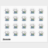Laten we thee doen - 007 ronde sticker (Vel)