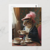 Laten we thee drinken briefkaart (Voorkant / Achterkant)