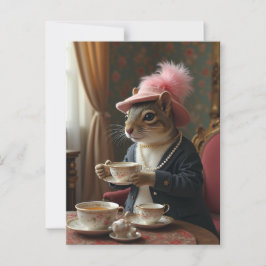 Laten we thee drinken briefkaart