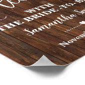 Laten we thee drinken met de bruid als westerse br poster (Hoek)