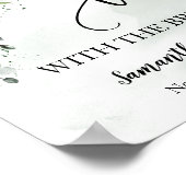 Laten we thee drinken met de bruid eucalyptus brui poster (Hoek)