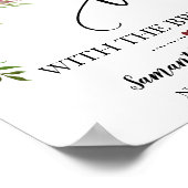 Laten we thee drinken met de bruid marsala bruidsf poster (Hoek)