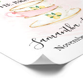 Laten we thee met bride hebben om een lichtroze la poster (Hoek)