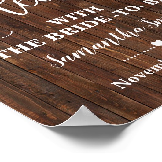 Laten we thee met bride hebben om Western bridal-t Poster (Hoek)