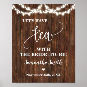 Laten we thee met bride hebben om Western bridal-t Poster