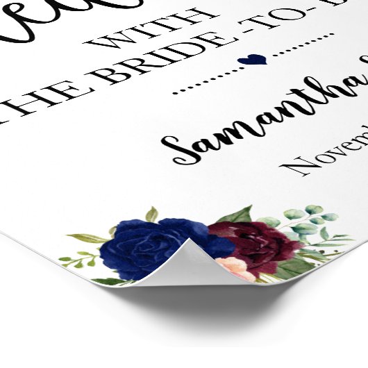 Laten we thee met bruid nemen om marinevaarster te poster (Hoek)