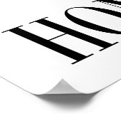 Laten we thuis blijven poster (Hoek)