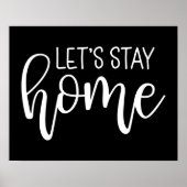 Laten we thuis blijven poster (Voorkant)