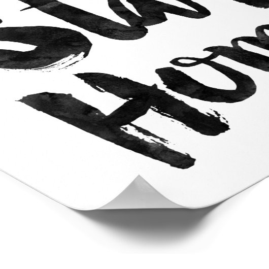 Laten we thuis blijven poster (Hoek)