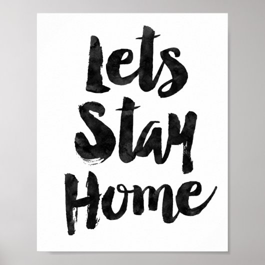 Laten we thuis blijven poster (Voorkant)