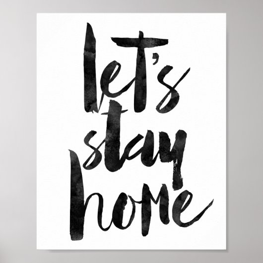 Laten we thuis blijven poster (Voorkant)