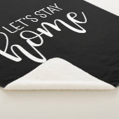 Laten we thuis blijven sherpa deken (3/4)