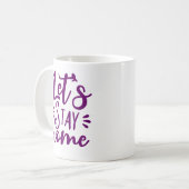 Laten we thuis Paars blijven Koffiemok (Voorkant links)