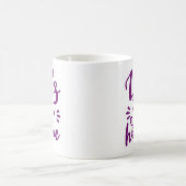 Laten we thuis Paars blijven Koffiemok (Center)