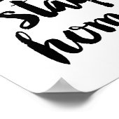 Laten we thuis poster blijven (Hoek)