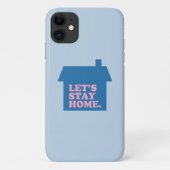 Laten we thuisblauw blijven Case-Mate iPhone case (Achterkant)