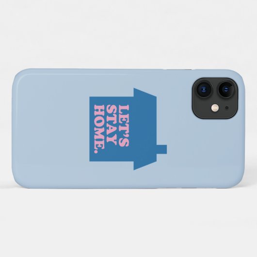 Laten we thuisblauw blijven Case-Mate iPhone case (Achterkant (horizontaal))