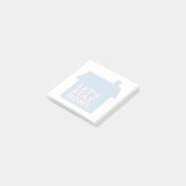Laten we thuisblauw blijven post-it® notes (Schuin)
