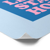 Laten we thuisblauw blijven poster (Hoek)