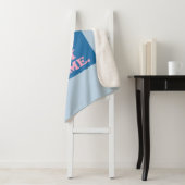 Laten we thuisblauw blijven sherpa deken (In situ)