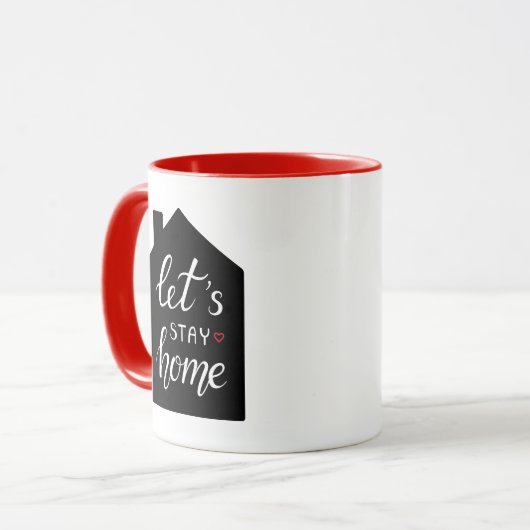 Laten we thuisblijven 2 mok (Voorkant links)