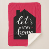Laten we thuisblijven 2 sherpa deken (Voorkant)