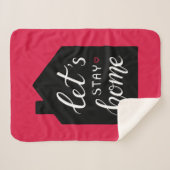 Laten we thuisblijven 2 sherpa deken (Voorkant (horizontaal))