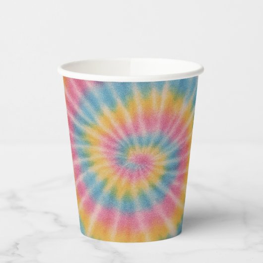Laten we Tie Dye Paper Cups Groove Papieren Bekers (Links)