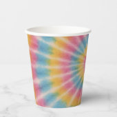 Laten we Tie Dye Paper Cups Groove Papieren Bekers (Voorkant)