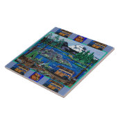 Laten we Tile gaan Gevist Tegeltje (Zijkant)