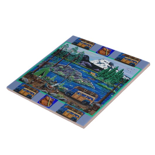 Laten we Tile gaan Gevist Tegeltje (Zijkant)