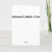 LATEN WE TIMMERMAN SPELEN VOOR KERSTMIS FEESTDAGEN KAART (Achterkant)