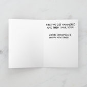 LATEN WE TIMMERMAN SPELEN VOOR KERSTMIS FEESTDAGEN KAART (Binnen)