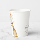 Laten we Toast Couples Engagement Party Paper cup Papieren Bekers (Links)